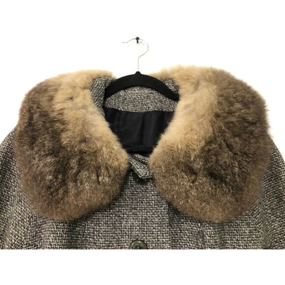 Vintage Saks Fifth Avenue Tweed Coat Union Made Size 14 - Picture 11 of 11